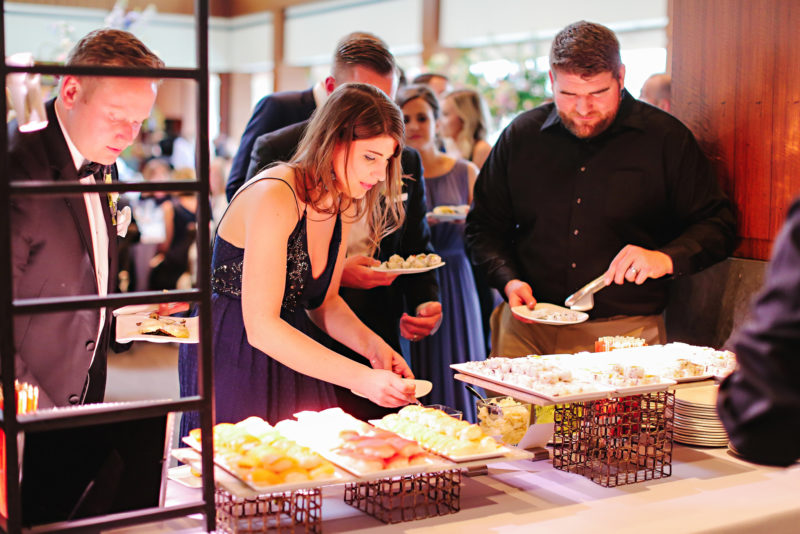 Guests at a Food Station