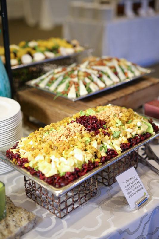 Salads at a Food Station