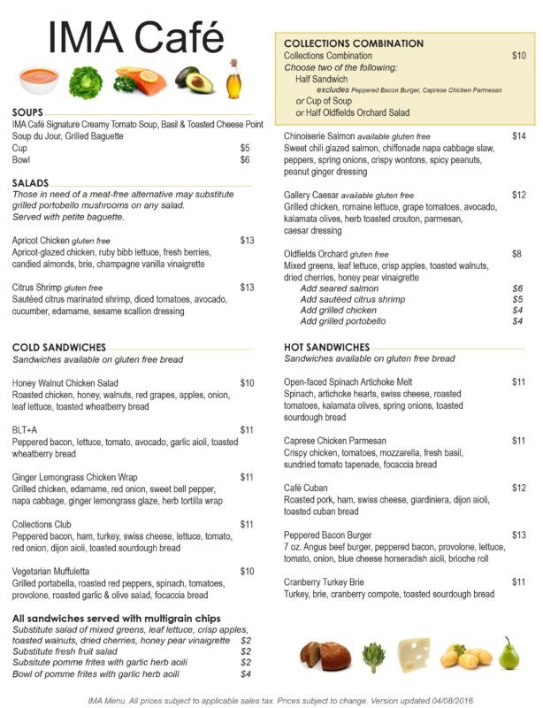 IMA Cafe Kahns Catering