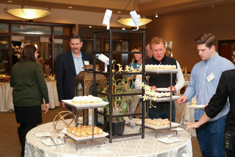 Guests at a Food Station